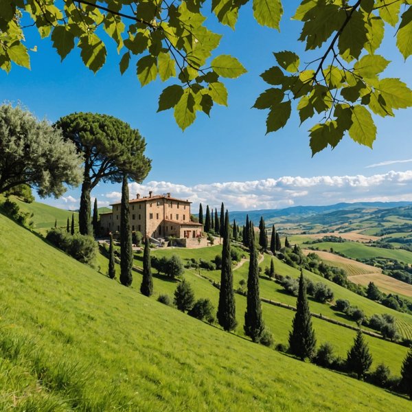 Peut-on trouver une maison de vacances en Toscane avec des cours de cuisine et des randonnées dans les collines?